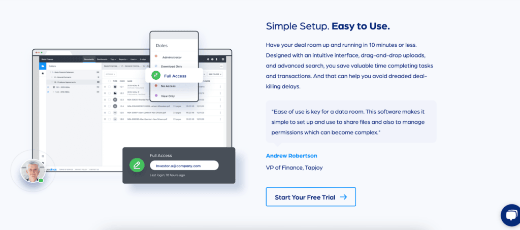 SecureDocs features SecureDocs features